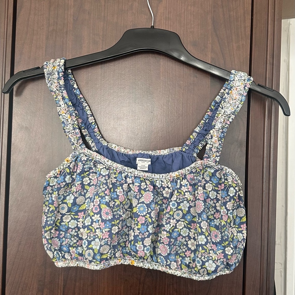 American Eagle Multicolor Floral Bralette Top size L